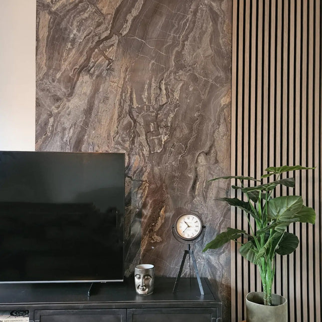 Wandpaneel PVC - Marmoroptik - 260cm*122cm- Onyx Dark