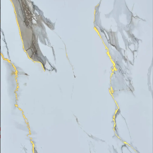 Wandpaneel PVC - Marmoroptik - 260cm*122cm- Carrara Gold