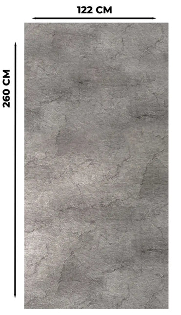 Wandpaneel PVC - Marmoroptik - 260cm*122cm- Gefrorenes Grau
