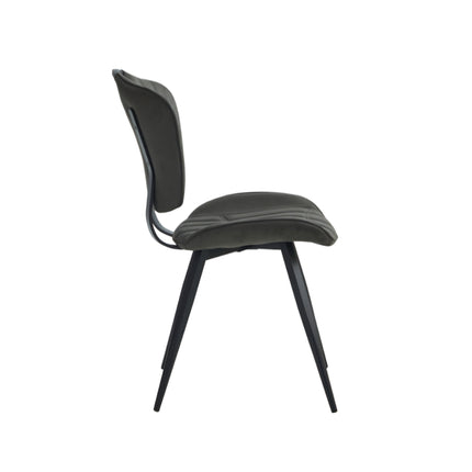 2 Esszimmerstuhl - Rondo -Anthrazit - Mikrofaser