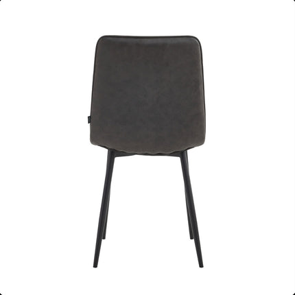 2 Esszimmerstuhl - Elise -D.Grau - Mikrofaser