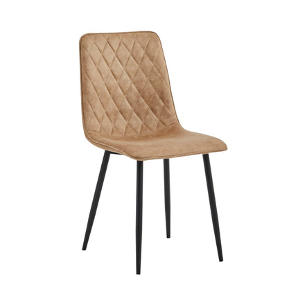 2 Esszimmerstuhl - Elise - Sand - Mikrofaser