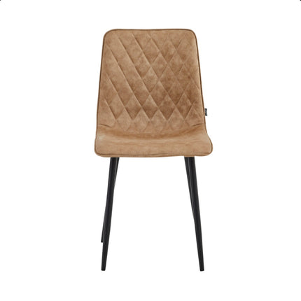 2 Esszimmerstuhl - Elise - Sand - Mikrofaser