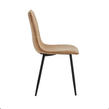 2 Esszimmerstuhl - Elise - Sand - Mikrofaser