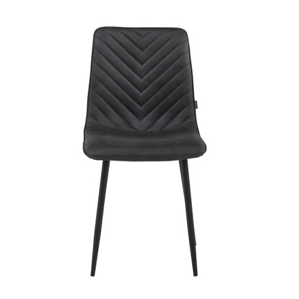 2 Esszimmerstuhl - Senny - D.Grau - Mikrofaser