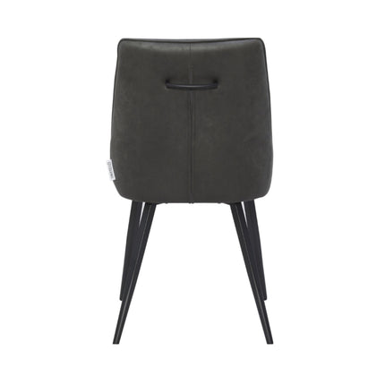 2 Esszimmerstuhl - Skandi -Anthrazit - Mikrofaser