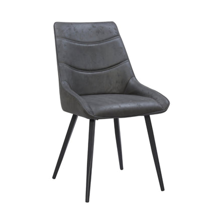 2 Esszimmerstuhl - Sven -Anthrazit - Mikrofaser