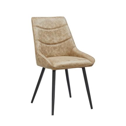 2 Esszimmerstuhl - Sven -Beige - Mikrofaser