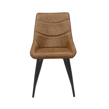 2 Esszimmerstuhl - Sven -Cognac - Mikrofaser