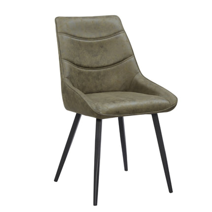 2 Esszimmerstuhl - Sven -Grün - Mikrofaser