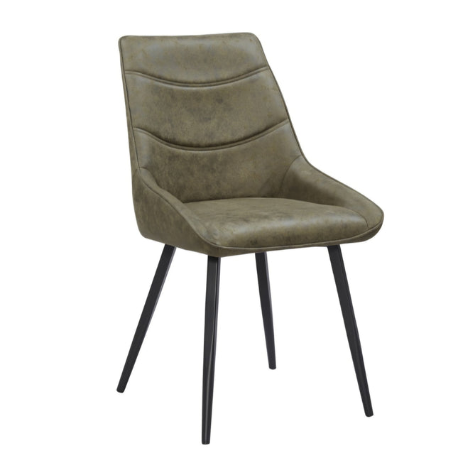 2 Esszimmerstuhl - Sven -Grün - Mikrofaser