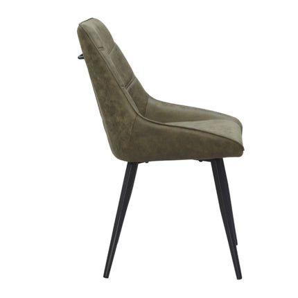 2 Esszimmerstuhl - Sven -Grün - Mikrofaser