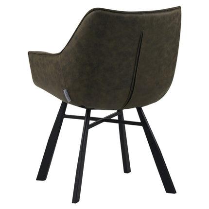 2 Esszimmerstuhl - Lenny -Grün - Mikrofaser