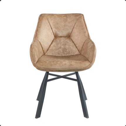 2 Esszimmerstuhl - Solido -Beige - Mikrofaser