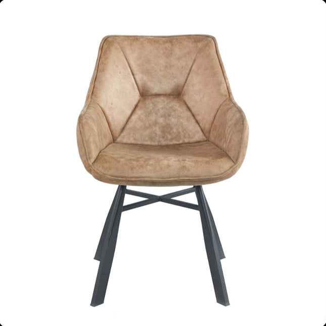 2 Esszimmerstuhl - Solido -Beige - Mikrofaser