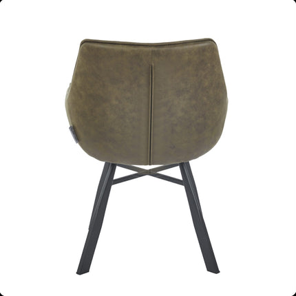 2 Esszimmerstuhl - Solido -Grün - Mikrofaser