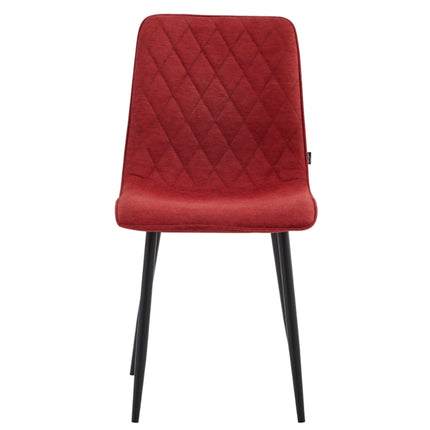 2 Esszimmerstuhl - Elise - Bordeaux - Leinenstoff