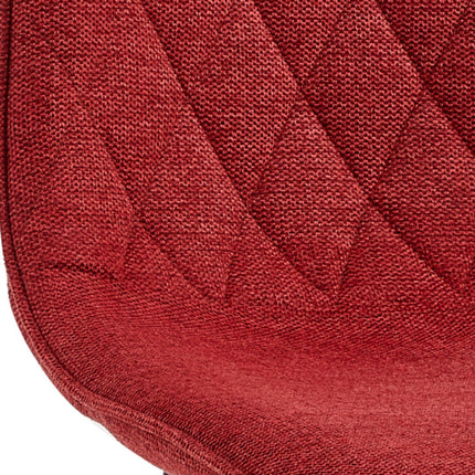 2 Esszimmerstuhl - Elise - Bordeaux - Leinenstoff