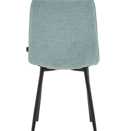 2 Esszimmerstuhl - Elise - Türkis - Leinenstoff