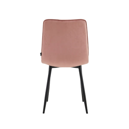 2 Esszimmerstuhl - Elise - Rosa - Samt