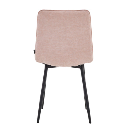 2 Esszimmerstuhl - Elise - Rosa - Leinenstoff