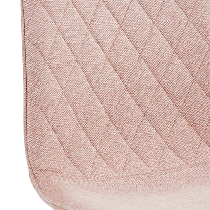 2 Esszimmerstuhl - Elise - Rosa - Leinenstoff