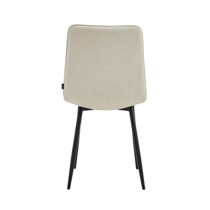 2 Esszimmerstuhl - Elise - Beige - Fabb - Samt