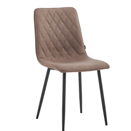 2 Esszimmerstuhl - Elise - Braun - Fabb Samt