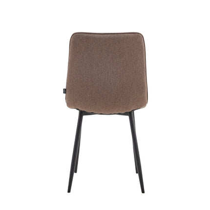 2 Esszimmerstuhl - Elise - Braun - Fabb Samt