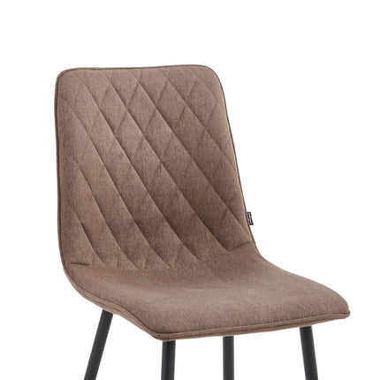 2 Esszimmerstuhl - Elise - Braun - Fabb Samt