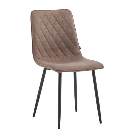 2 Esszimmerstuhl - Elise - Braun - Fabb Samt