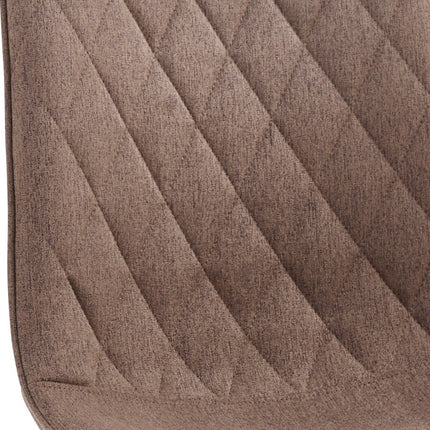 2 Esszimmerstuhl - Elise - Braun - Fabb Samt