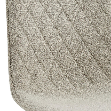 2 Esszimmerstuhl - Elise - Beige - Bouclé