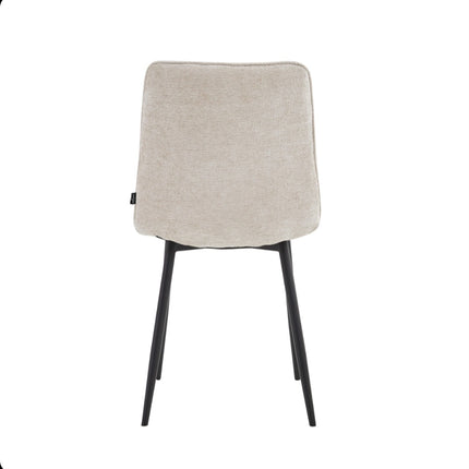 2 Esszimmerstuhl - Elise - Beige - Chenille