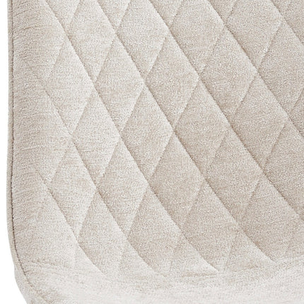 2 Esszimmerstuhl - Elise - Beige - Chenille