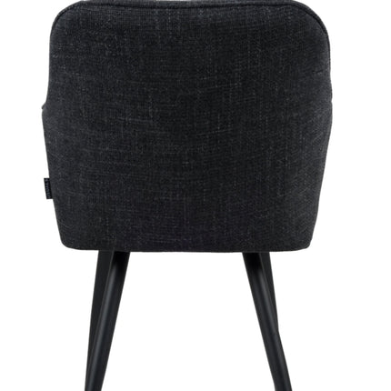 2 Esszimmerstuhl - Daisy - Anthrazit - Stoff