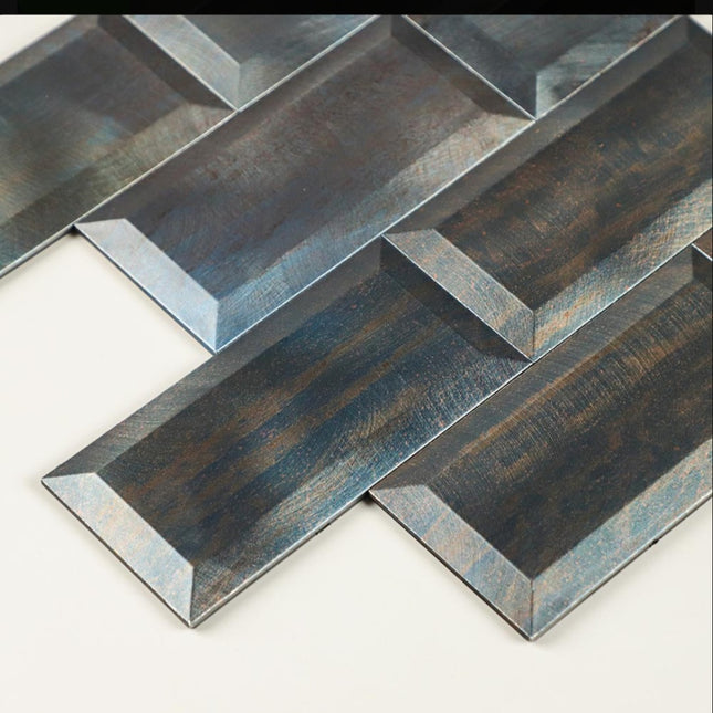 Selbstklebende Mosaik -Metro Fliese Old Bronze- 30,5x30,9x0,9cm