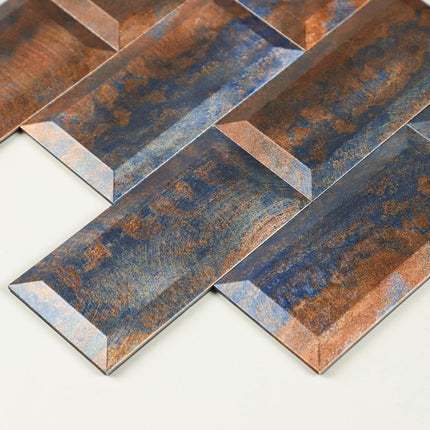 Selbstklebende Mosaik -Metro Fliese Rustikal- 30,5x30,9x0,9cm