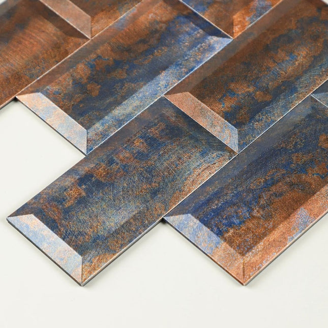 Selbstklebende Mosaik -Metro Fliese Rustikal- 30,5x30,9x0,9cm