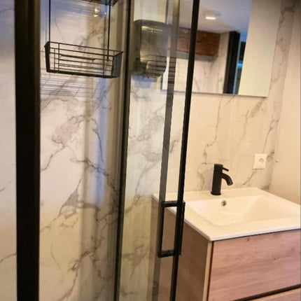 Bianco CarraraXL - PVC-Wandplatte in Marmoroptik  260x122CM