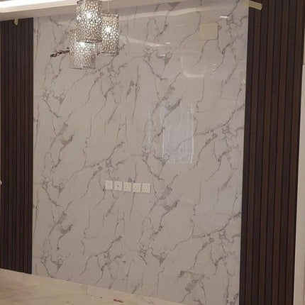 Bianco CarraraXL - PVC-Wandplatte in Marmoroptik  260x122CM