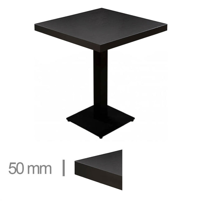 Gastro Tisch Delfin Schwarz - 70cm*70cm (199€ Stück ab 10 Stück)