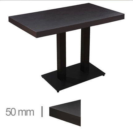 2*Gastro Tisch Delfin Schwarz -70cm*120cm (259€, ab 10Stück)