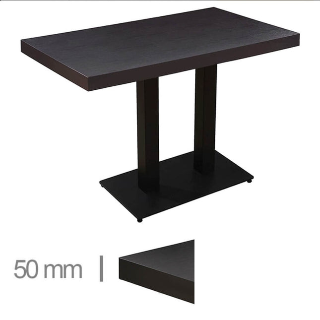 2*Gastro Tisch Delfin Schwarz -70cm*120cm (259€, ab 10Stück)