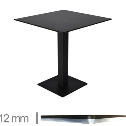 Gastro Tisch Kopenhag Schwarz 69cm*69cm