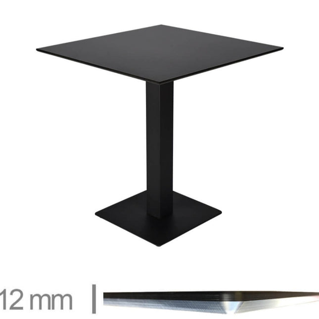 Gastro Tisch Kopenhag Schwarz 69cm*69cm