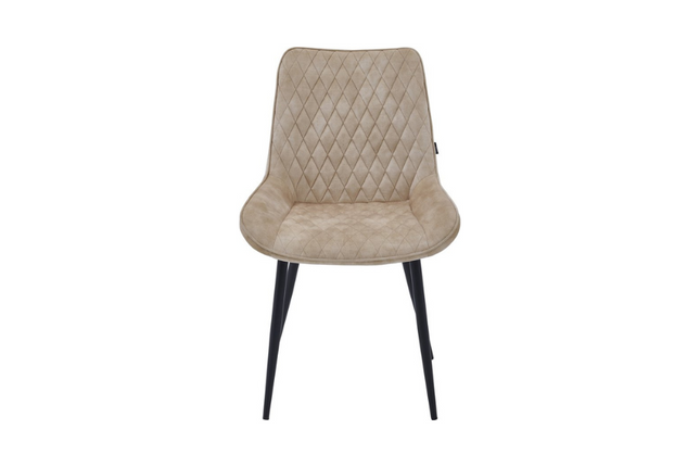 4 Stück Esszimmerstuhl - Adam - Beige - Adoré Samt