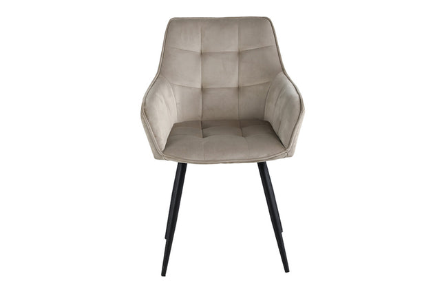 Esszimmerstuhl - Orlando - Beige - Samt