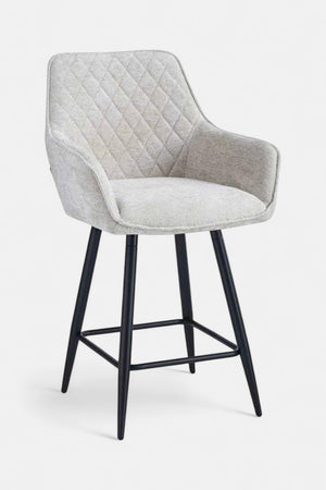 Belissima barkruk - Beige chenille