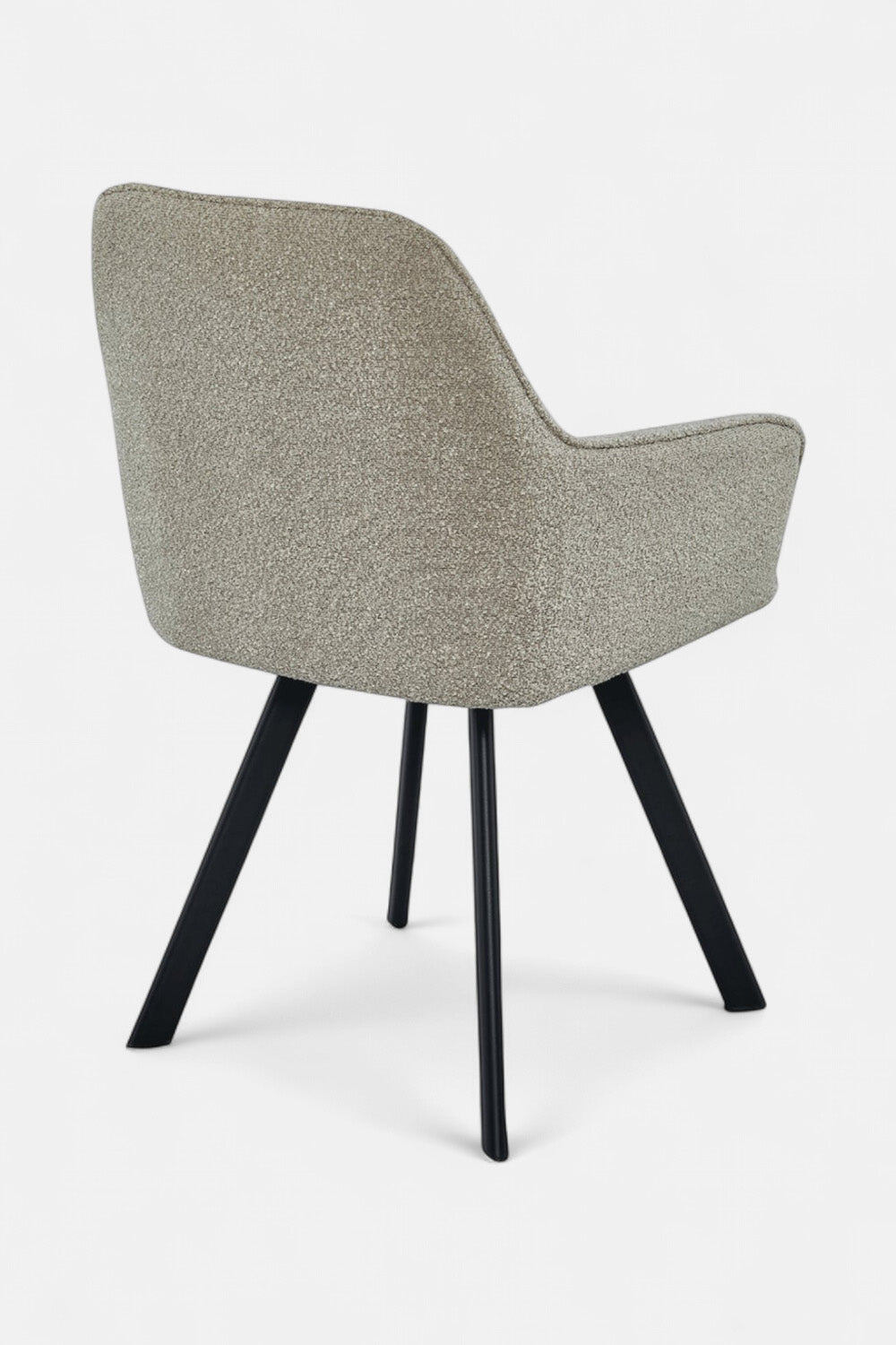 Eetkamerstoel Beverly - Beige Bouclé